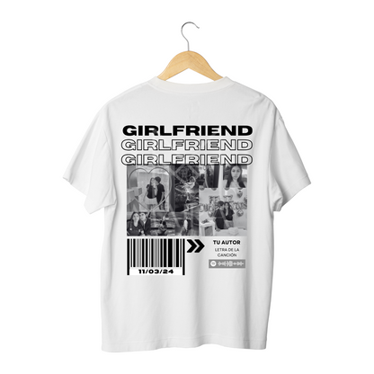 Camiseta Girlfriend blanca o negra