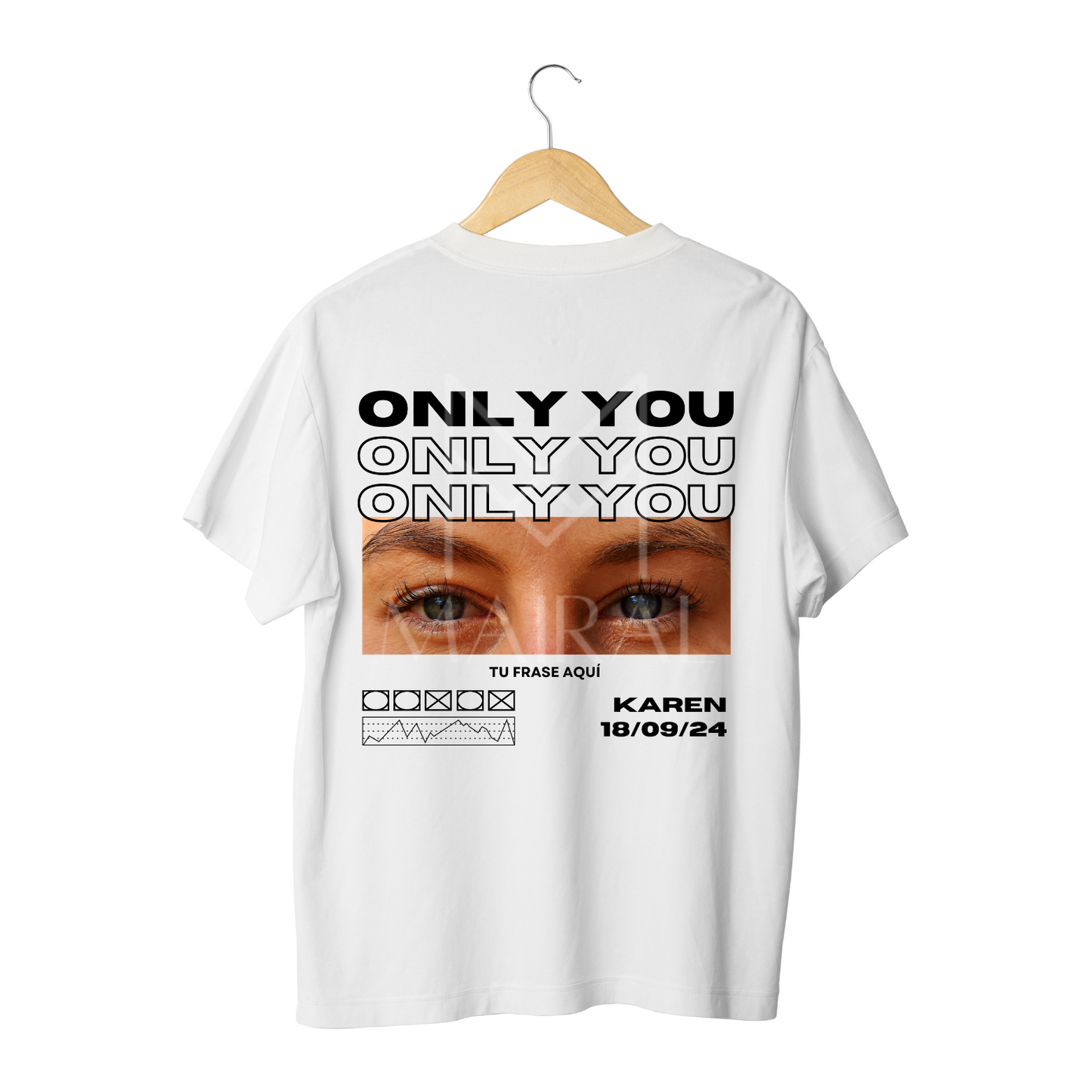 Camiseta ONLY YOU blanca o negra